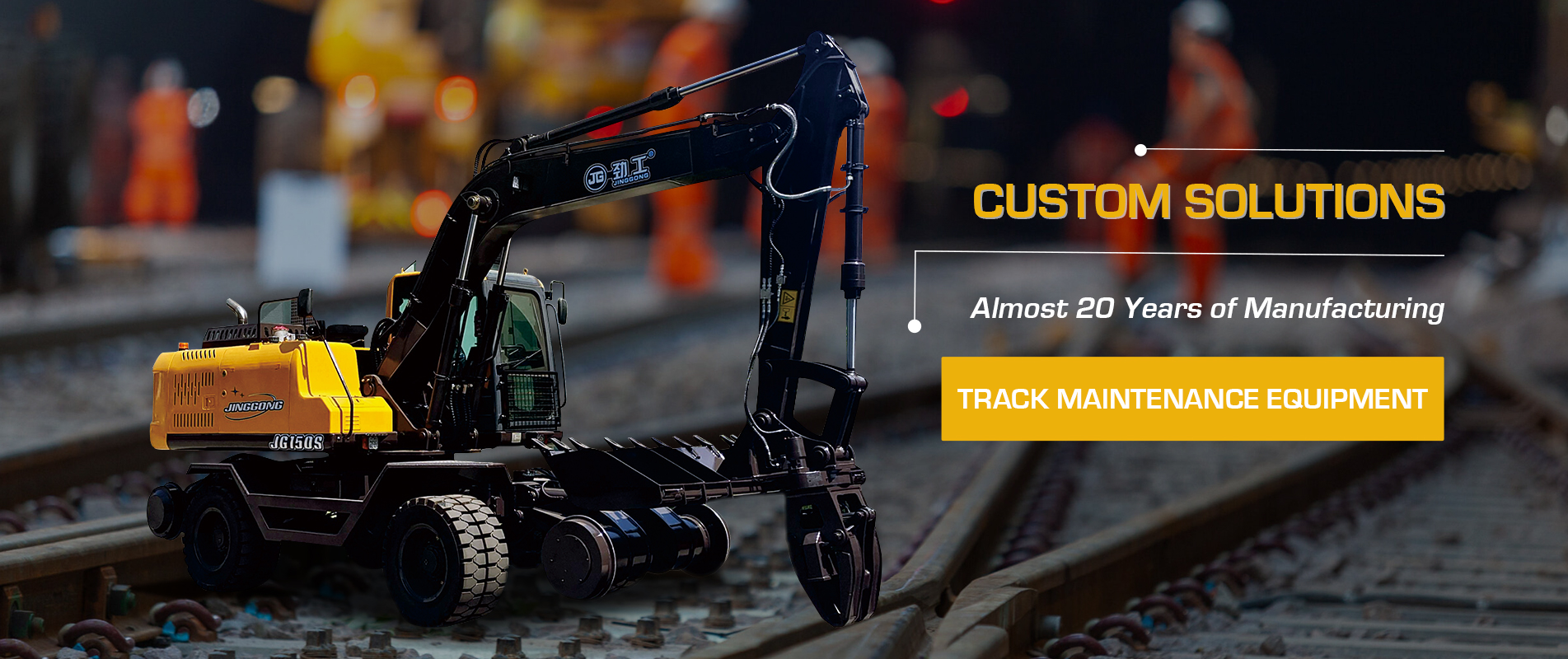 Railway excavator