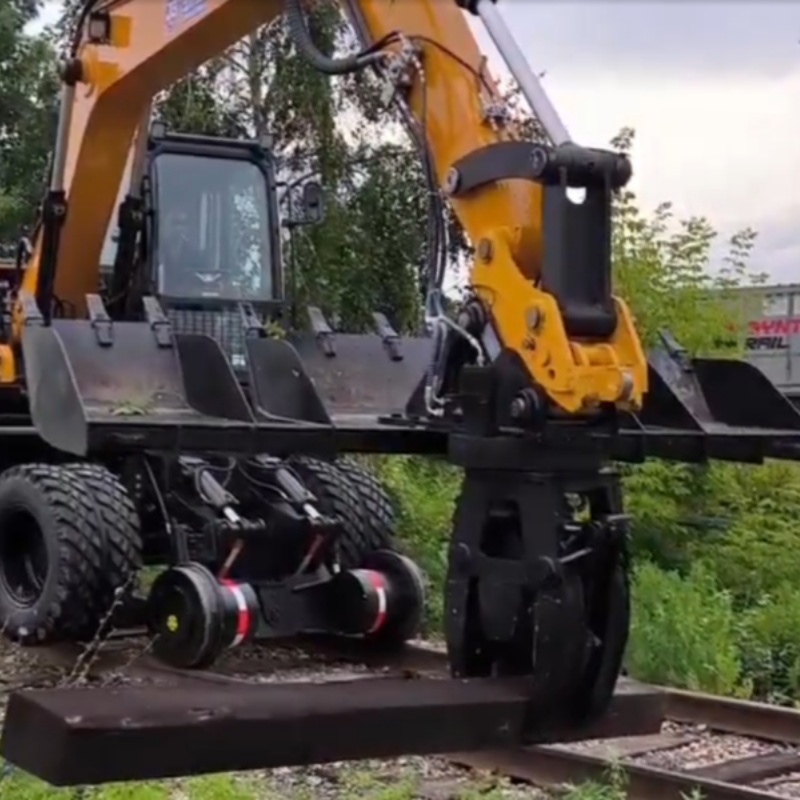Efficient construction: JG80ST Railway sleeper changer machine construction site direct